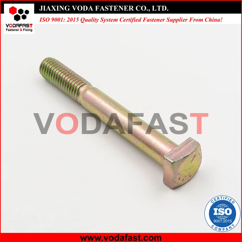 Vodafast ANSI B18.2.1 Square Head Bolts Class 2 Class 5 Class 8 Yellow Zinc Plated