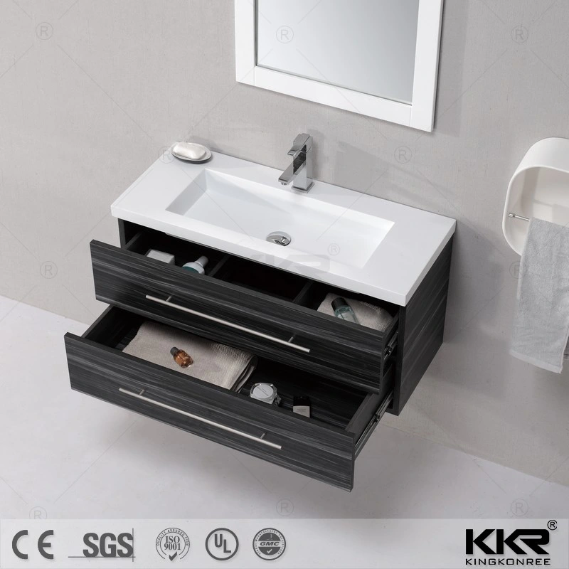 Sanitary Wares Artificial Resin Stone Solid Surface Bathroom Basin Vanity 0517