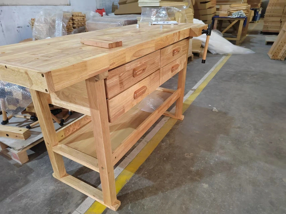 123X77X120cm Faltbares Handwerk Startseite Verwenden Holz Werkbänke Schreibtisch verbinden Tischbank Schraubklemme Arbeitstisch Aus Holz Arbeitstische Werkbank