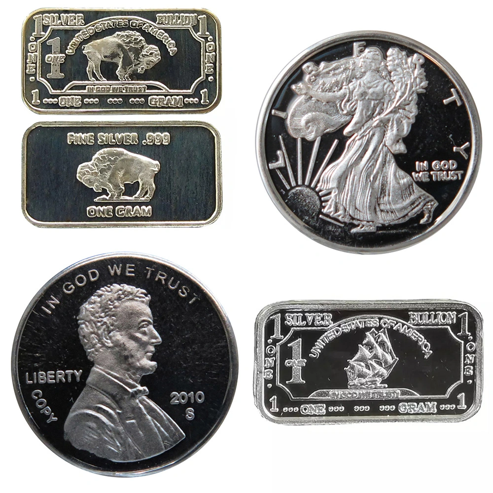 مجموعة العملات المعدنية مخصص 3D الحب الفضي التذكارية في Lucky الرومانسية مجموعة الذكرى السنوية للزفاف على شكل عملة معدنية هدايا عيد الحب