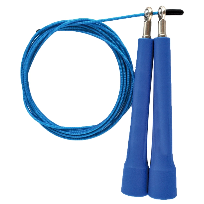 Crossfit Plastic Handle Adjustable Cable Jumping Rope with Bearing