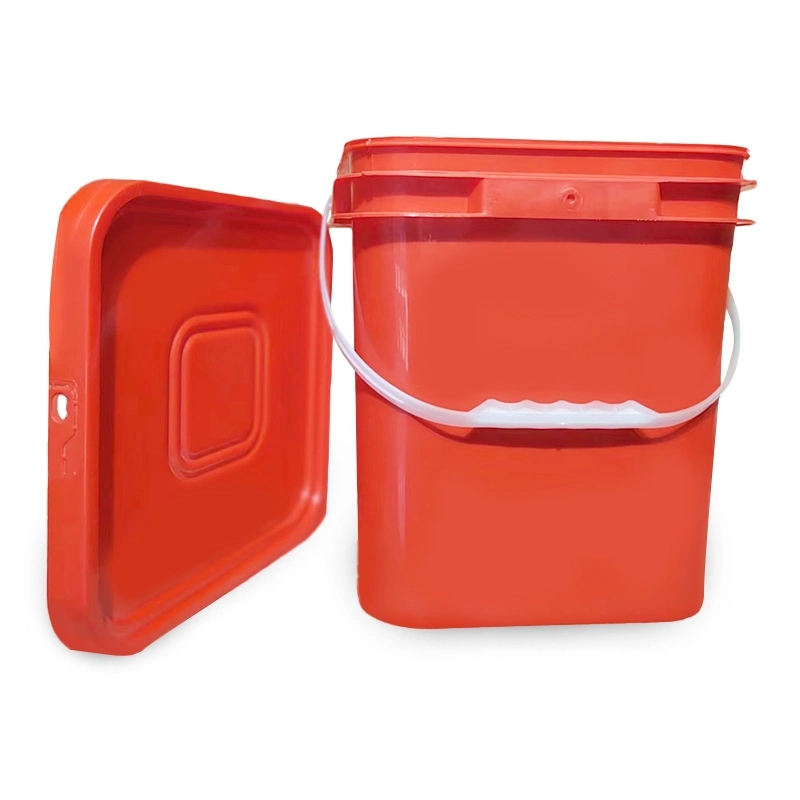 Manufacturer Wholesale/Supplier 5/10/15/20/25/30/40 Liter Round/Square Gallon Plastic Pet Food/Oil/Paint/Milk/Popcorn/Chemical Bucket/Car Wash Bucket/PP Recycled Bucket