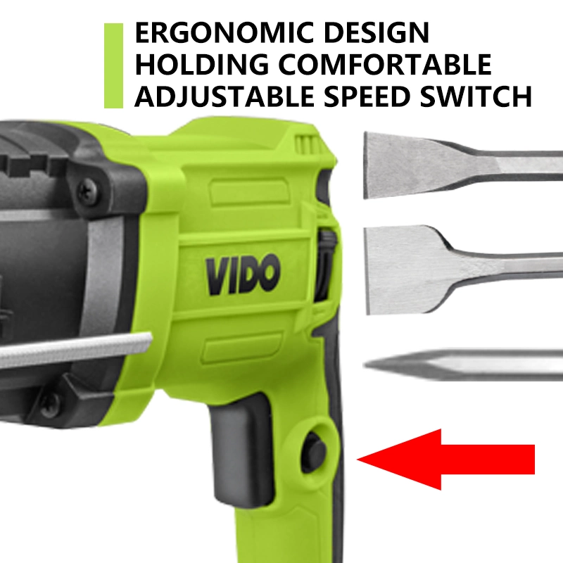 Vido Power Tools 800W 26mm Elektrische Bohrhammer