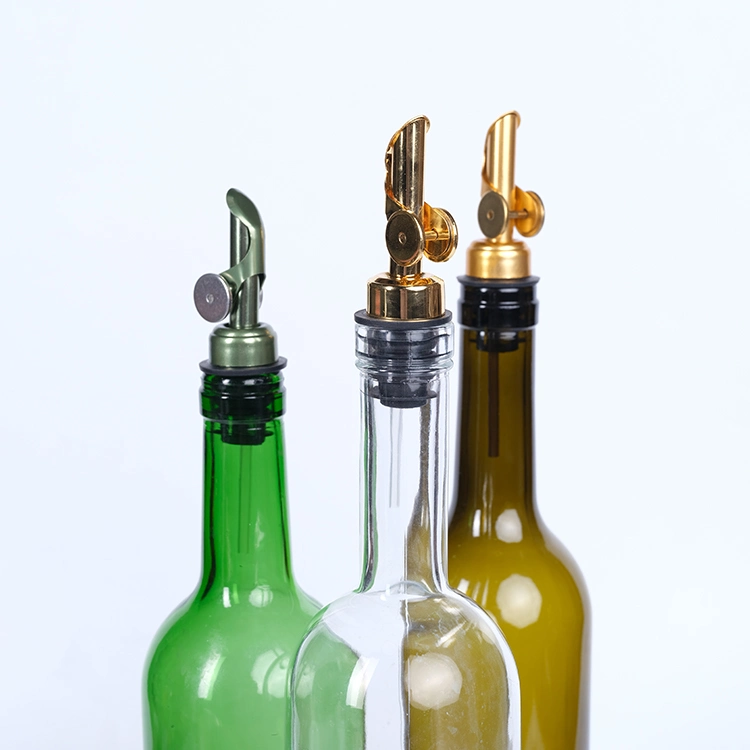 Free Sample Drip Stop Wine Poures Weighted Stainless Steel Pourer for Alcohol Spouts Bottle