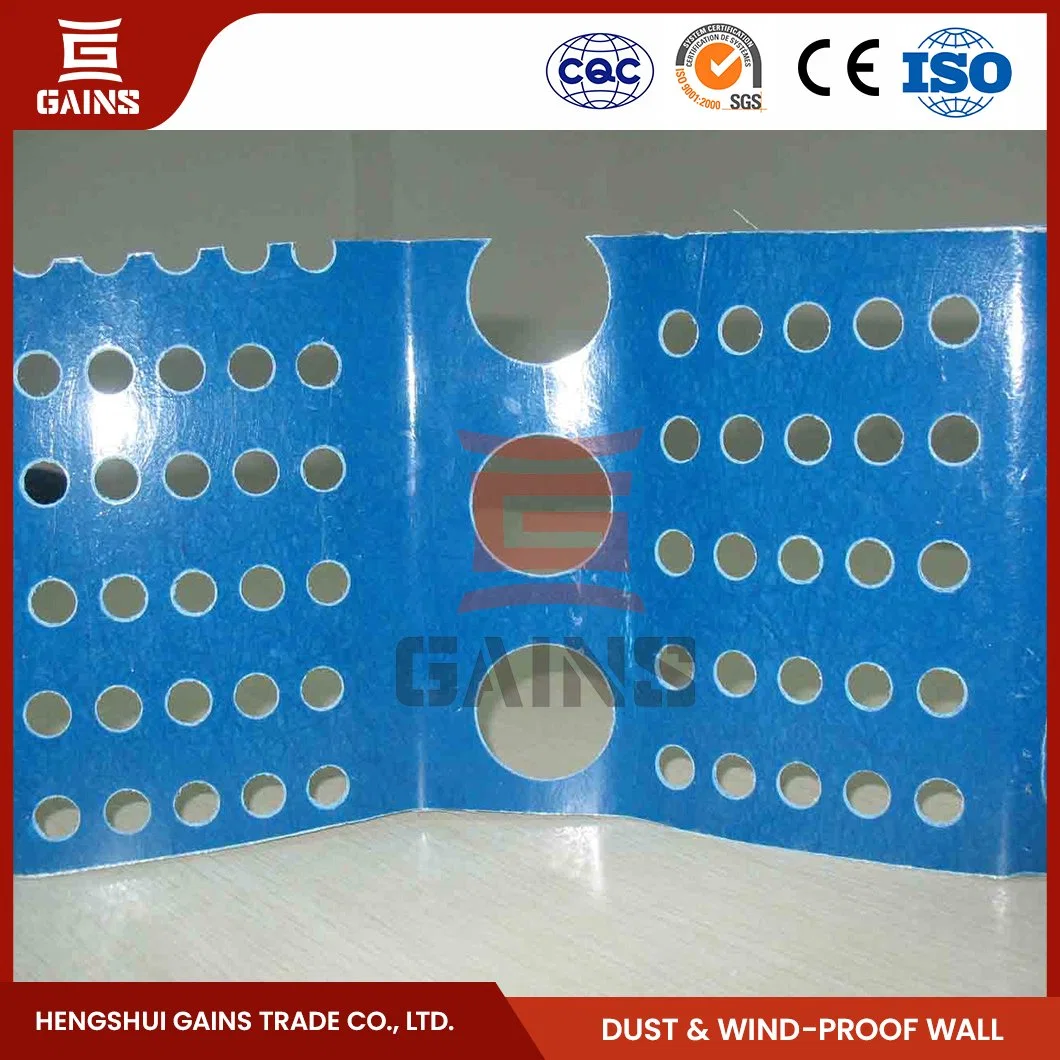 Gains Wind-Proof and Dust Suppressing Wall Wholesaler High Quality FRP Wind Dust Wall China Dust Control Wall