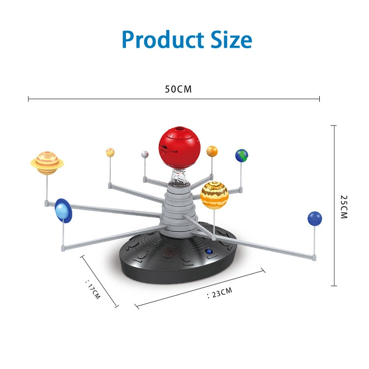 Modelo de ciência do sistema Solar motorizada modelo Toys DIY STEM