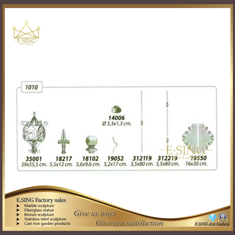 Diseños de la puerta de la villa y el arco del jardín de acero de la puerta de hierro forjado Puertas modernas