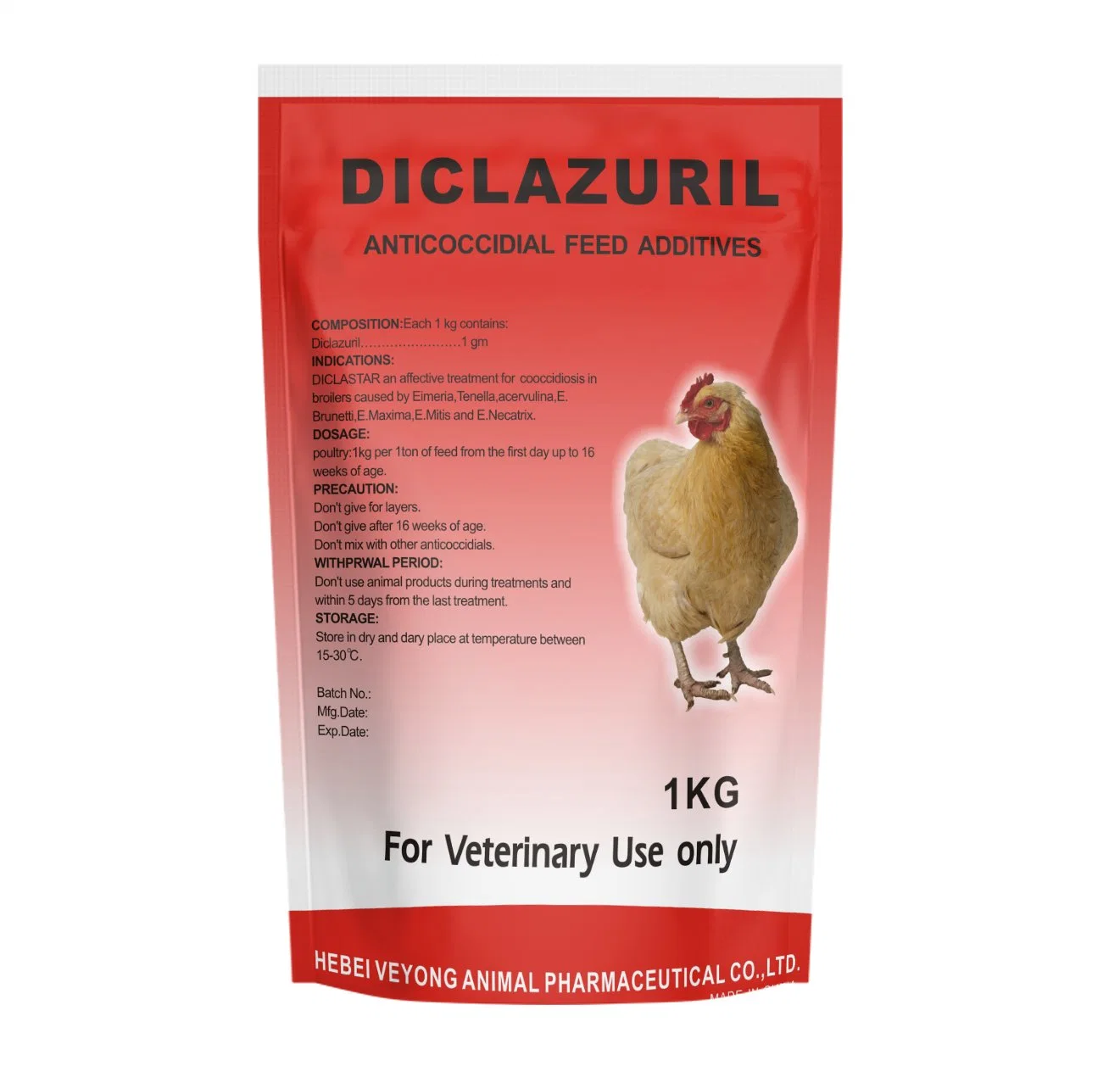 Mayorista/Proveedor de la fábrica de 0.1%, 0,2% Diclazurilo polvo soluble un tratamiento eficaz de Pollo Coccidiosis aceptado OEM ODM&amp;