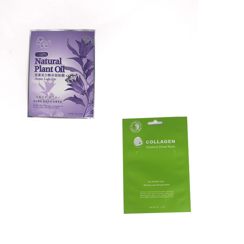 Couleur personnalisée de l'impression de fruits naturels de plante plante Oil-Control hydratant Blueberry Concombre masque facial de fruits de Grenade sac