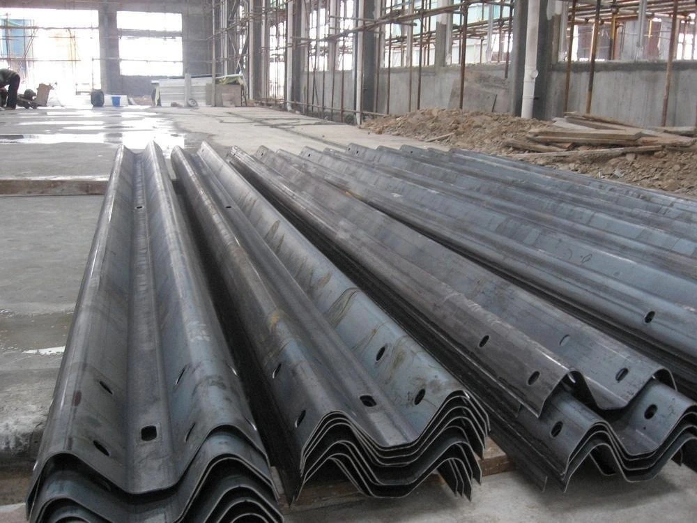 China galvanizado Steel Two Wave Fence Highway Guardrail Production Line