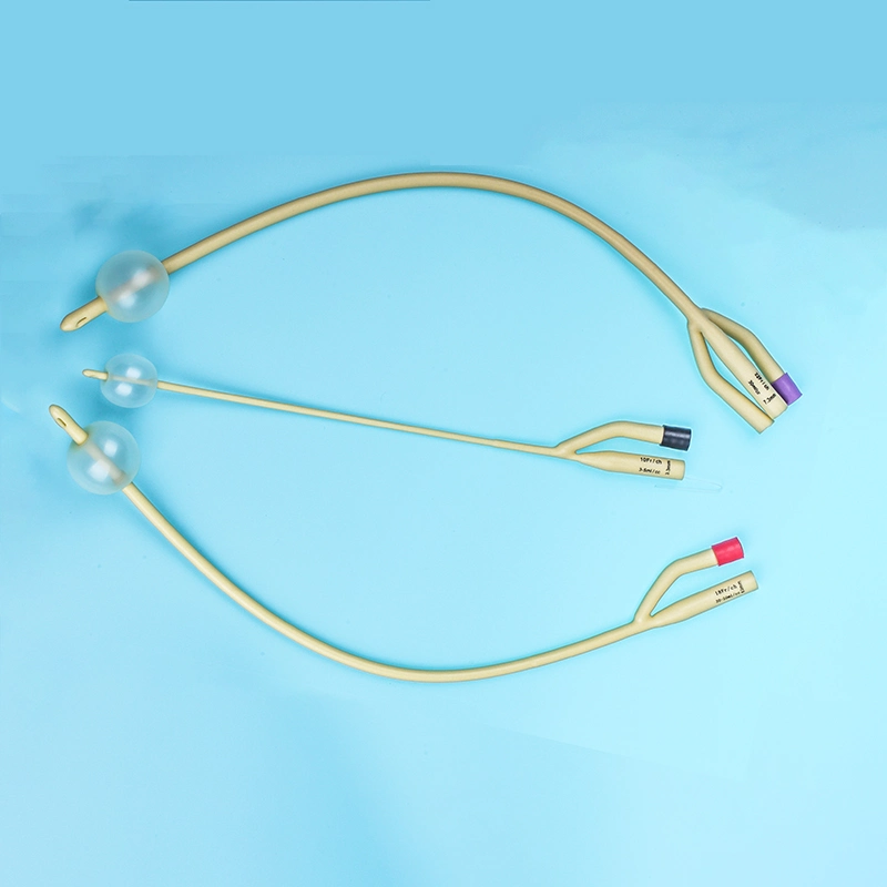 3 Ways Surgical Disposable Silicon Foley Catheter