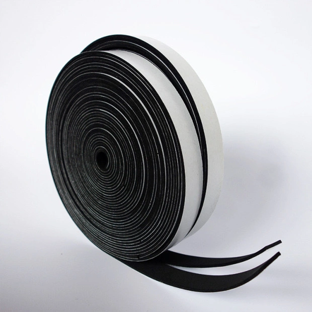 Strong Adhesion EVA Black Sponge Foam Rubber Tape Anti-Collision Seal Strip