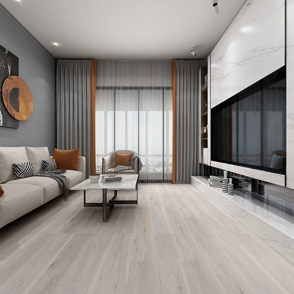 Natural Wood Effect Lvt PVC Vinyl Click Floor Tiles