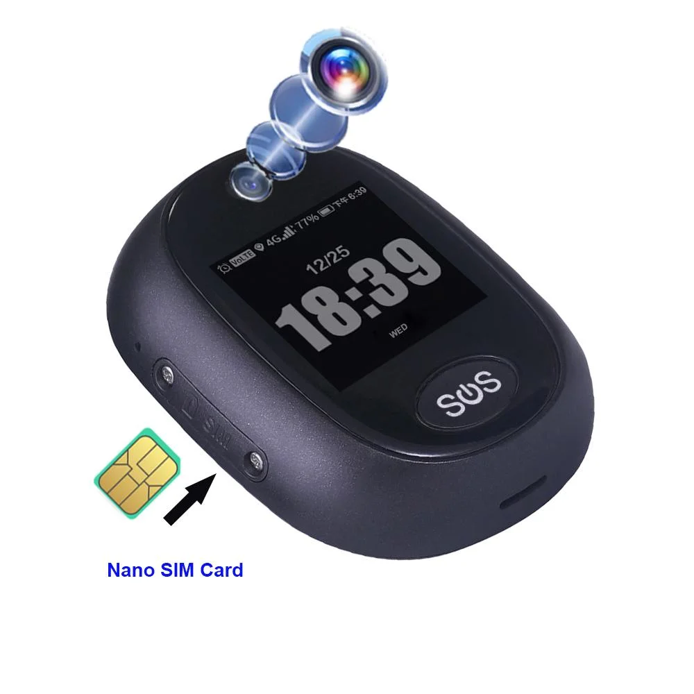 China Quality 4G IP67 Waterproof GPS Tracking Pendant for Elder Personal GPS Tracker with Fall Down Alert Talking Clock V45