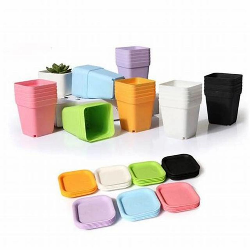 High quality/High cost performance Mini Plastic Flower Pots for Home Decorate