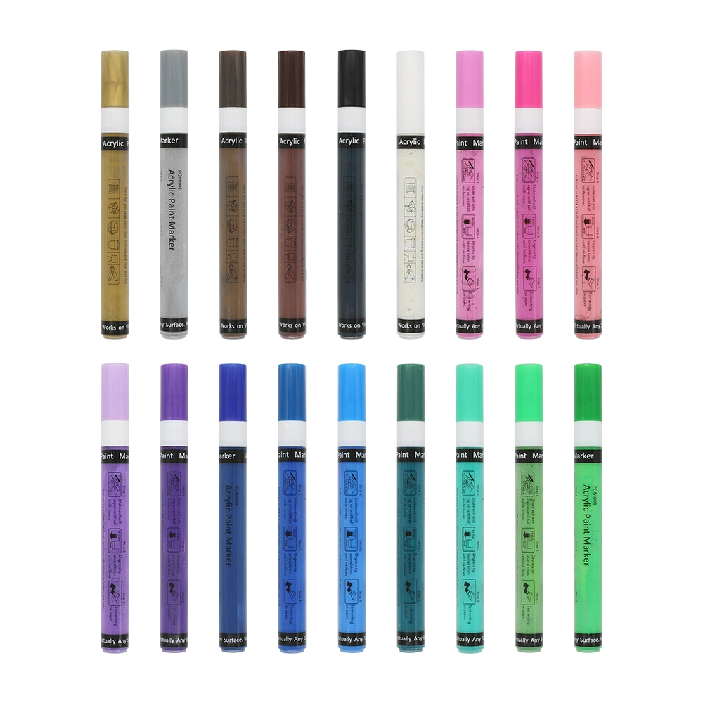 12colors Acrylic Paint Marker Pen for DIY Hand Painted