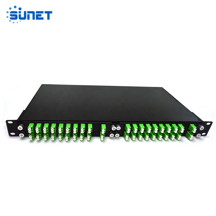 Montage en rack 1U Dual Fibre 16CH Metal Type de rack1310nm~1610nm/démultiplexeur CWDM Mux