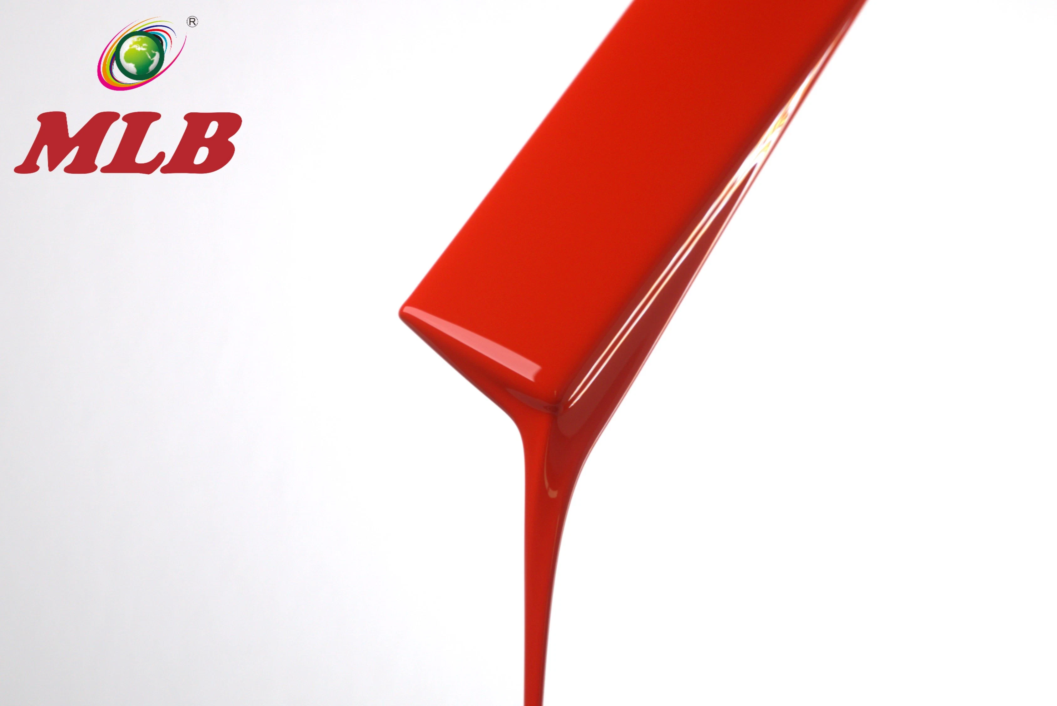 127 1K Orange Red Automotive Car Paint for High Gloss Good Coverage Car Paint