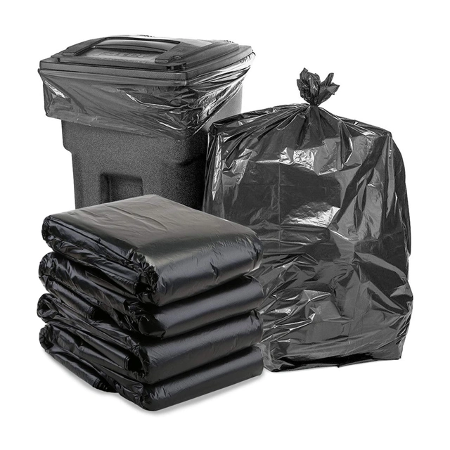 Heavy Duty Black Plastic Large LDPE Garbage Bag