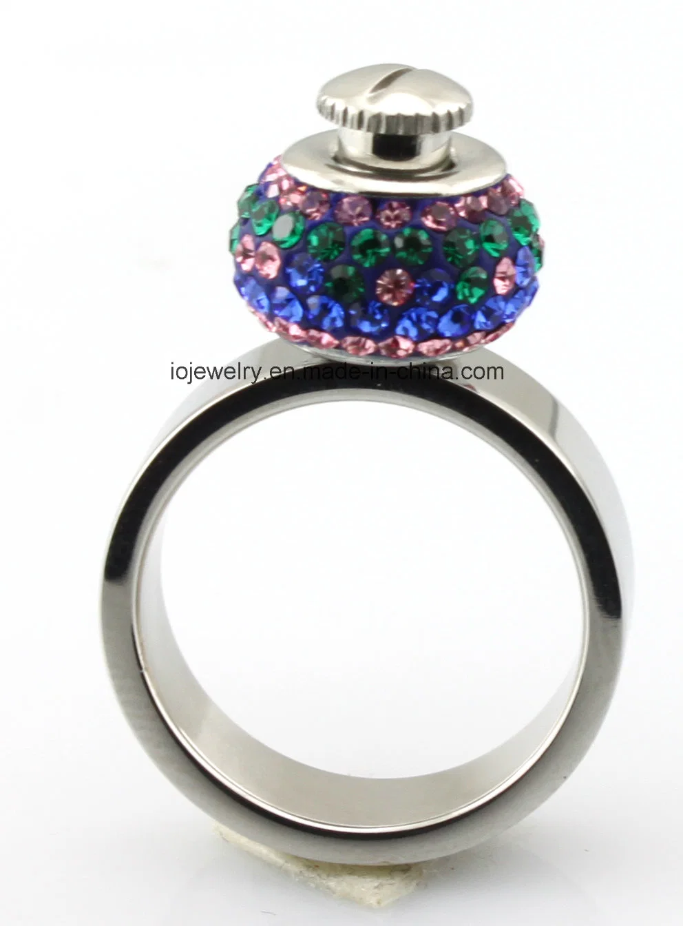 Fashion Changeable Bead Ring 316 Stainless Steel Jewelry