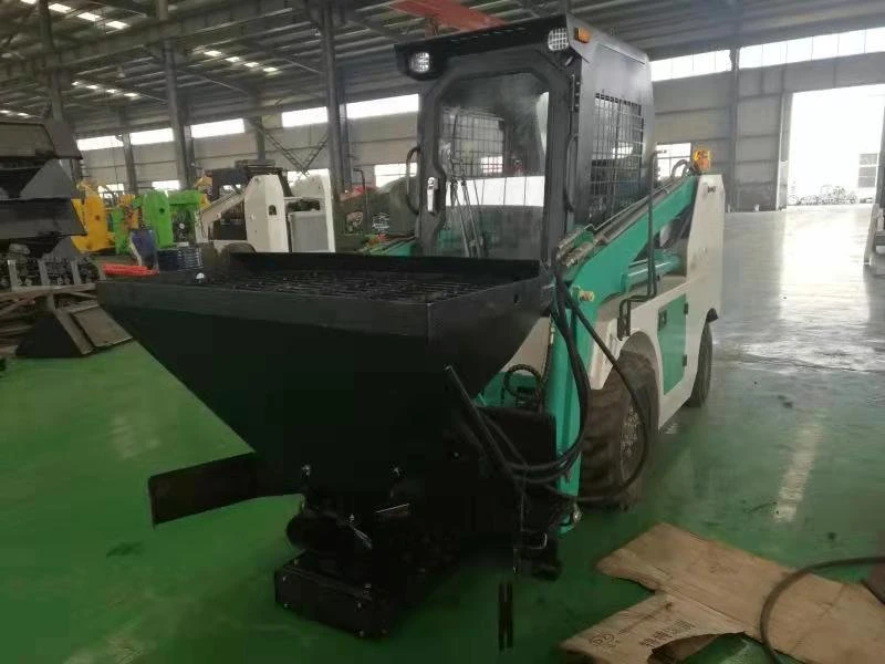 Skid Steer Fodder Feeds Seed Salt Spreader Industrial Fertilizer Spreader