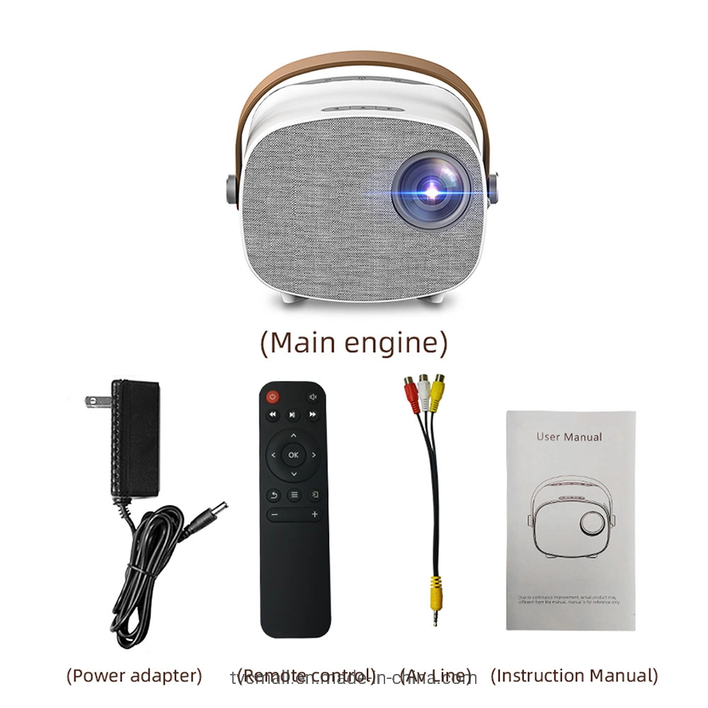 Yg230 Mini Projector Support 1080P Video Movie Beamer Home Theater WiFi Multiscreen Media Player Projector - Us Plug