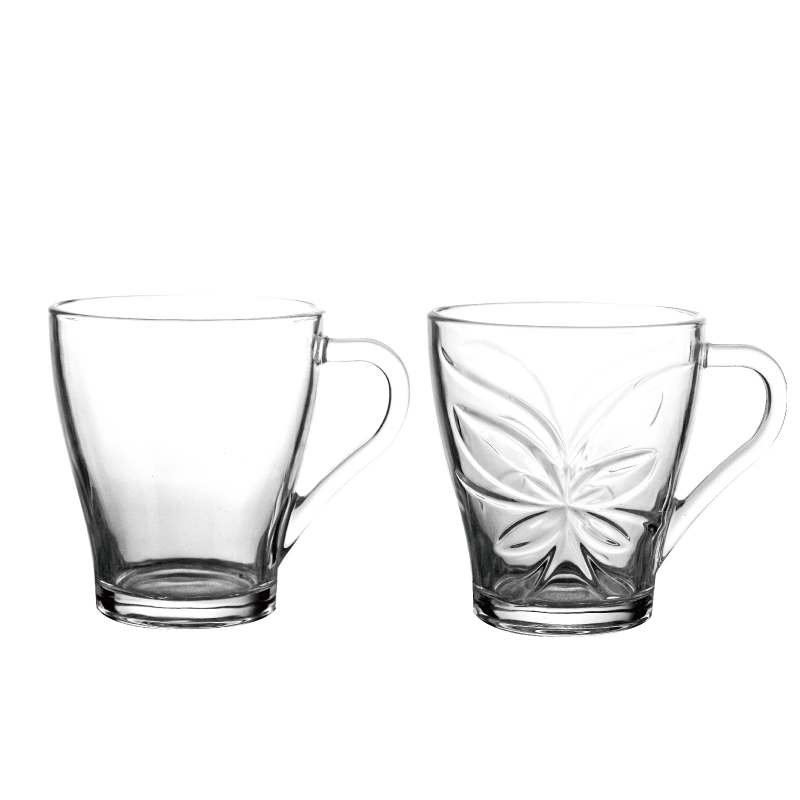 Wholesale/Supplier Transparent Promotional Tumbler Coffee Mug Glass Cup with Handle for Home