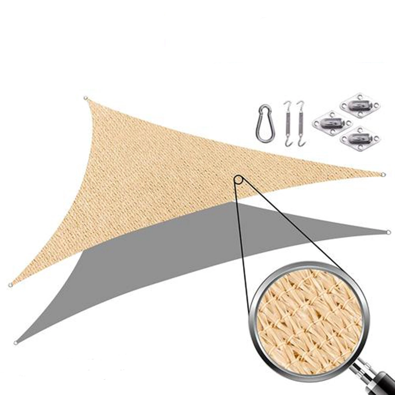 Factory Supply 5 X 5 X 5m Outdoor Triangle Sun Shade Sail