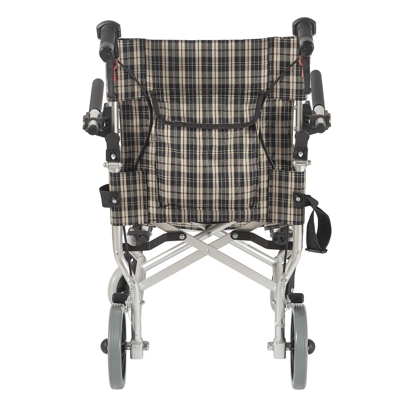 Manual Wheelchair Sell Well Hospital Elderly Height Adjustable Manual Foldable Wheelchair