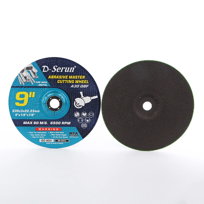 9 Inch Black Color Grinding Disc OEM Cut Cutting Grind Wheel