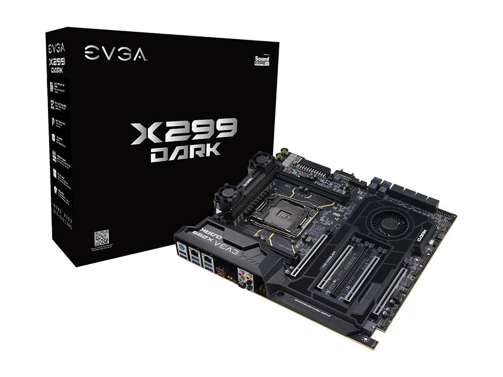 Evga X299 dark, 151 SX-E299-Kr, conditionnement LGA 2066, Intel X299, SATA 6 Gbit/s, USB 3.1, USB 3.0, Eatx, carte mère Intel