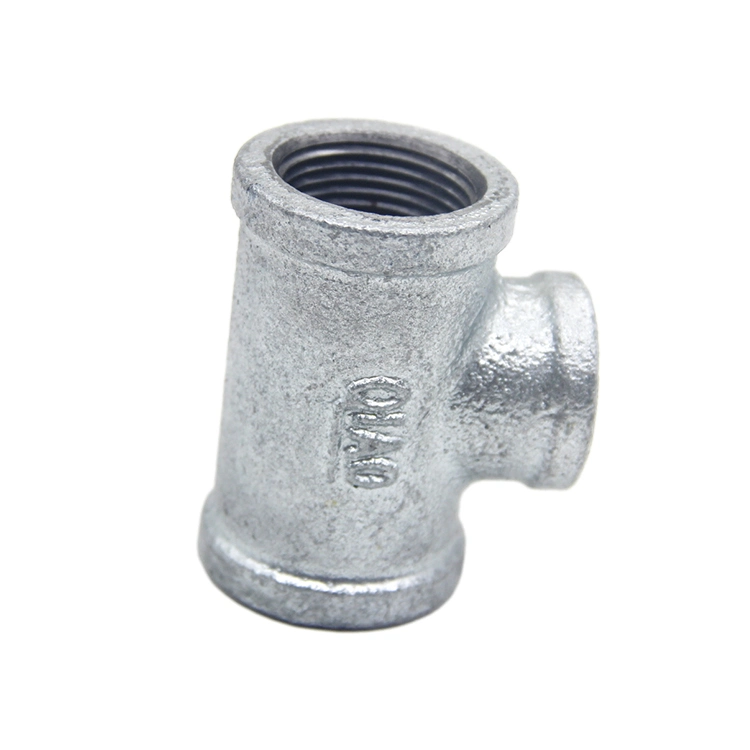 Galvanized Malleable Iron Gi Tee Pipe Fitting for Plumbing Pipeline