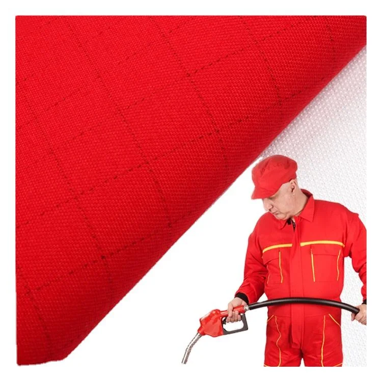 Resistance to High Temperature Washing Yilon Wiching Cotton Polyester Sr or Wr Stripe or Grid Anti Static Fabric