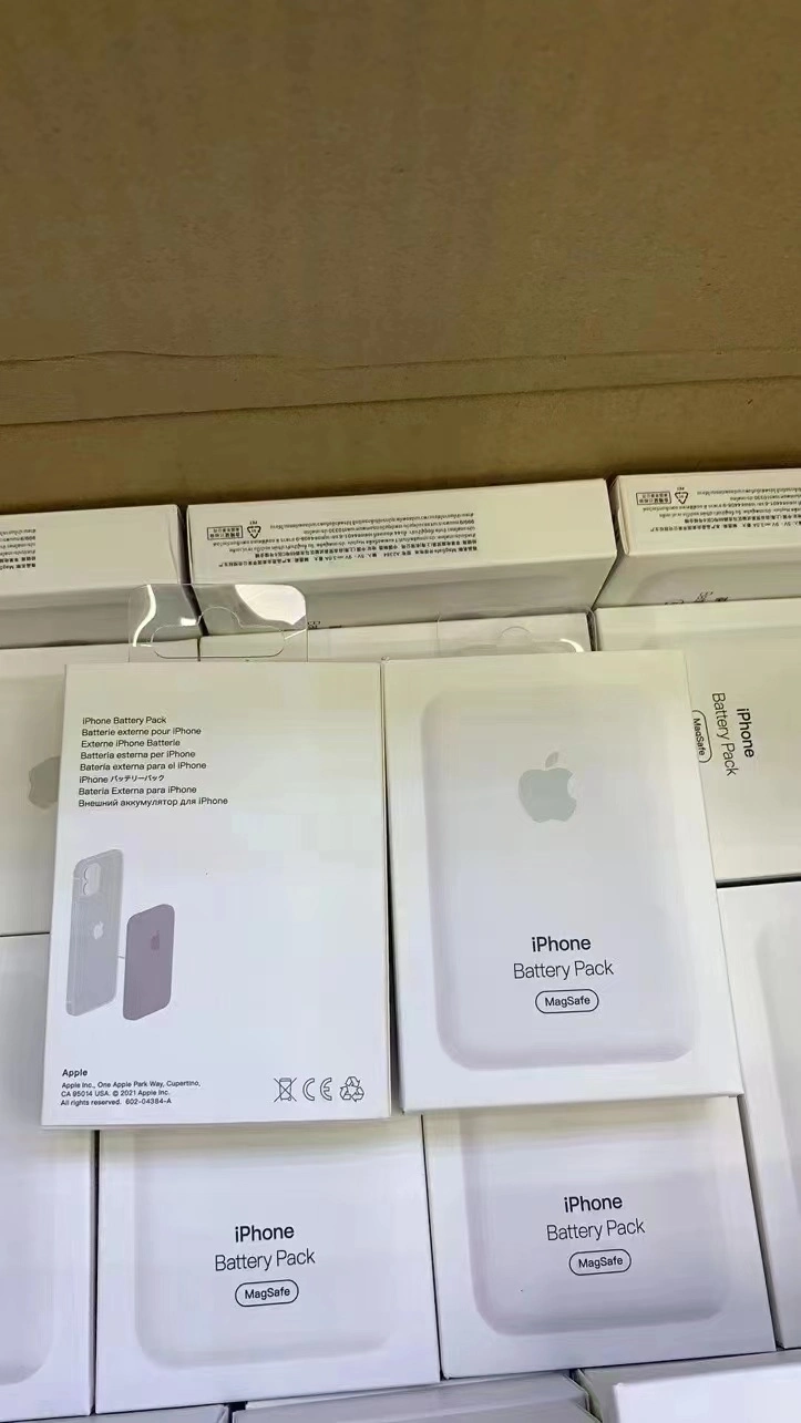 Copia de seguridad móvil original Mini magnético Teléfono celular seguro del banco de potencia de carga de batería cargador inalámbrico para el iPhone de Apple 12 13 OEM