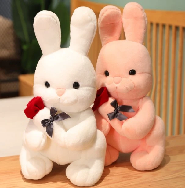 Cute Soft Cute Rose Rabbit Doll