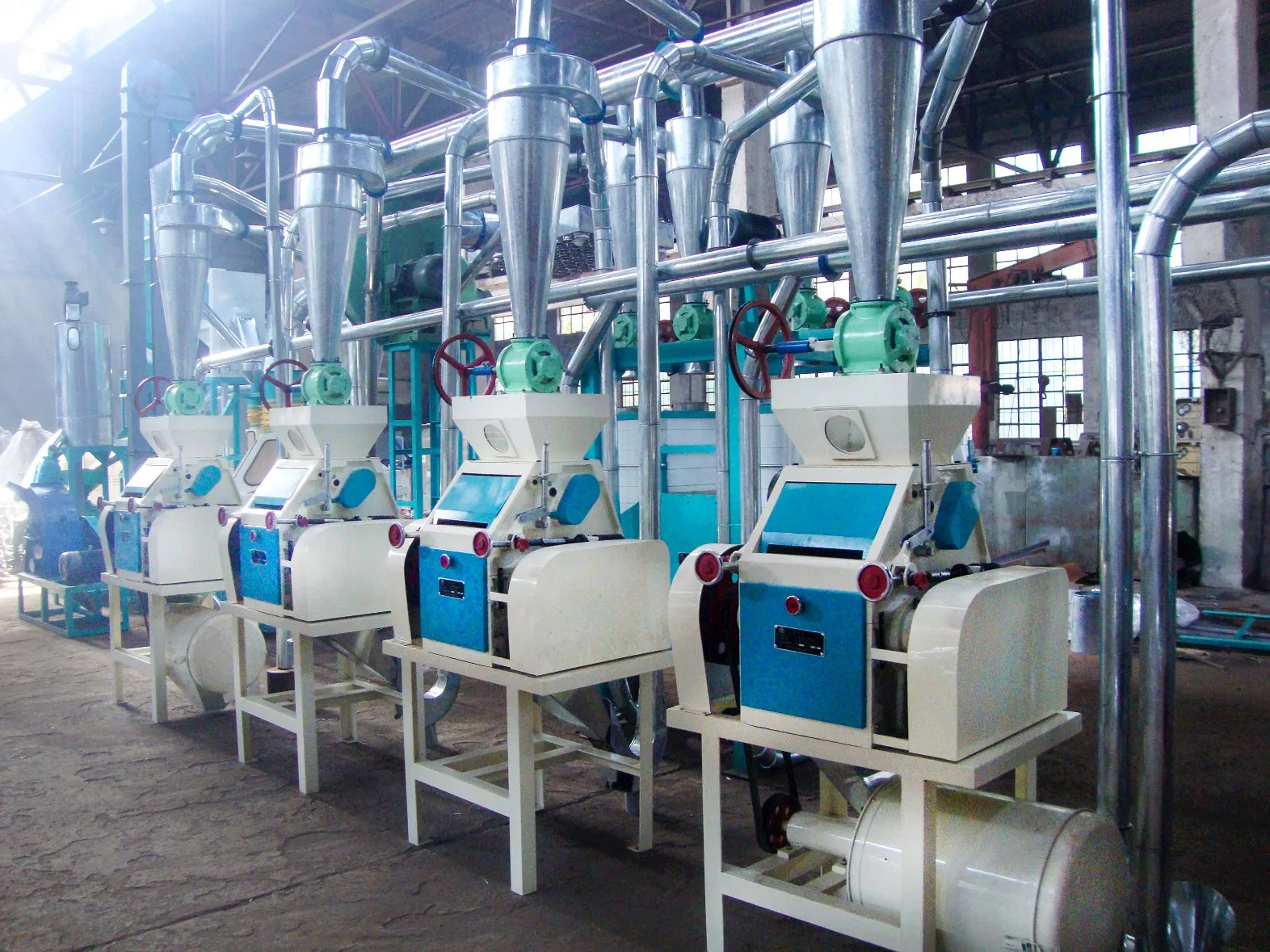 Compact Steel Structure Corn Mill for Corn Flour Grits