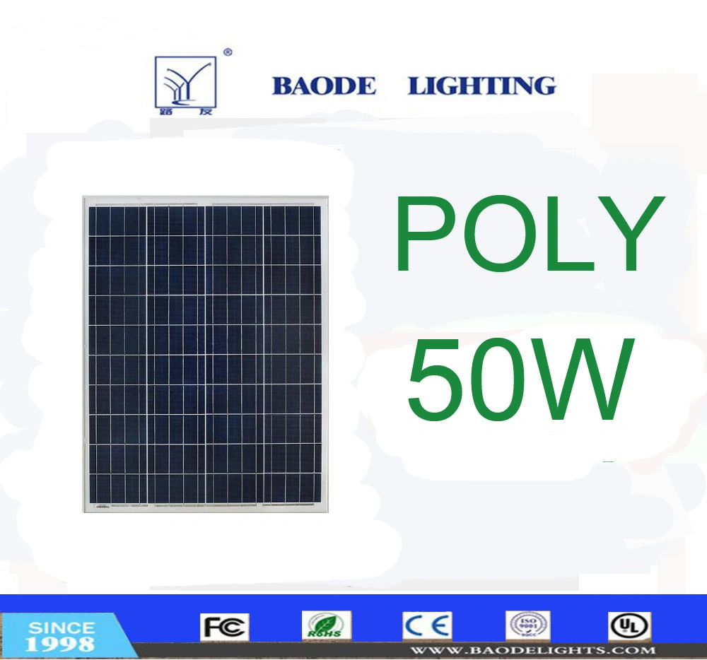 50W Module de cellule en silicone polycristallin Système d'énergie solaire.