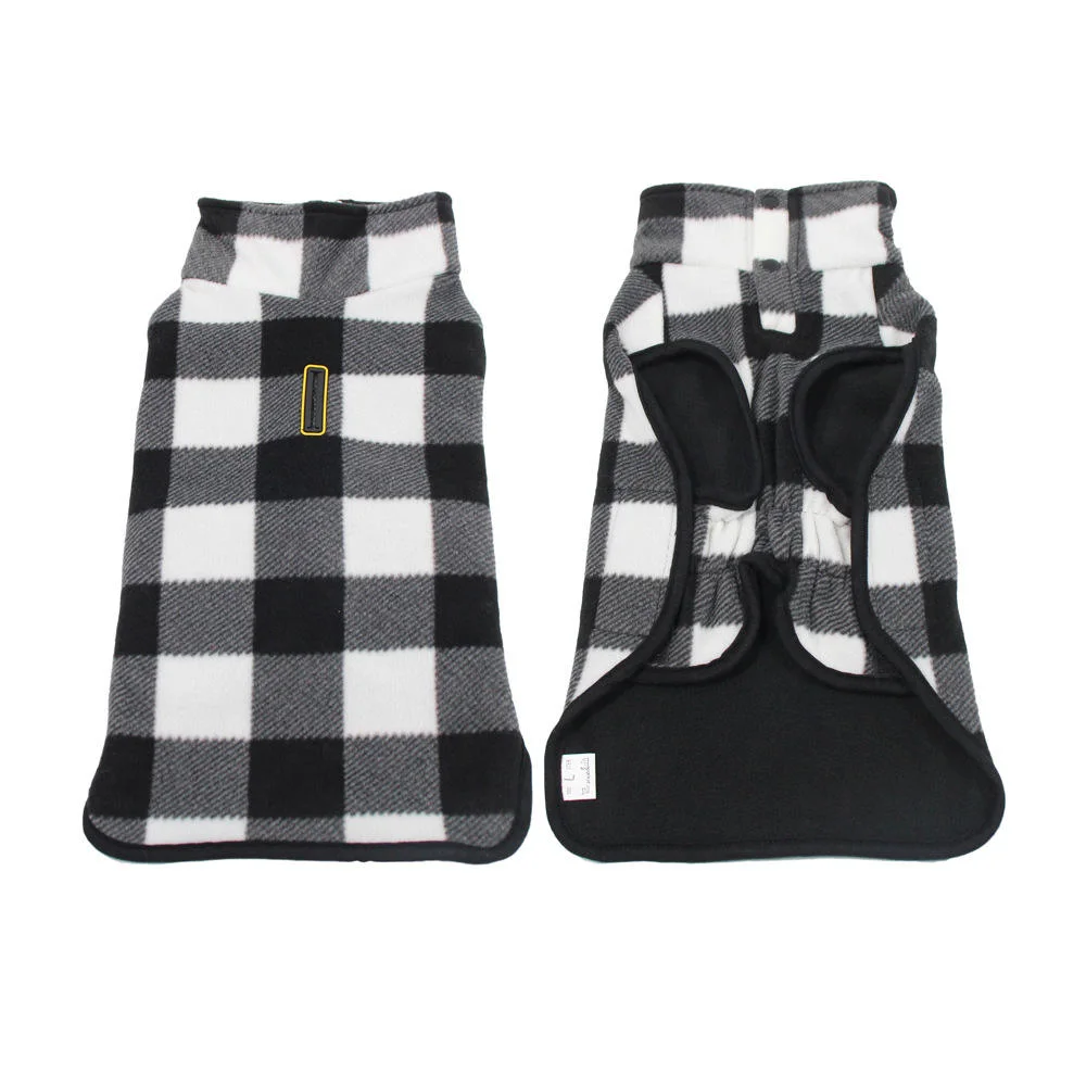 Customize British Style Plaid Windproof Warm Pet New Year Clothes