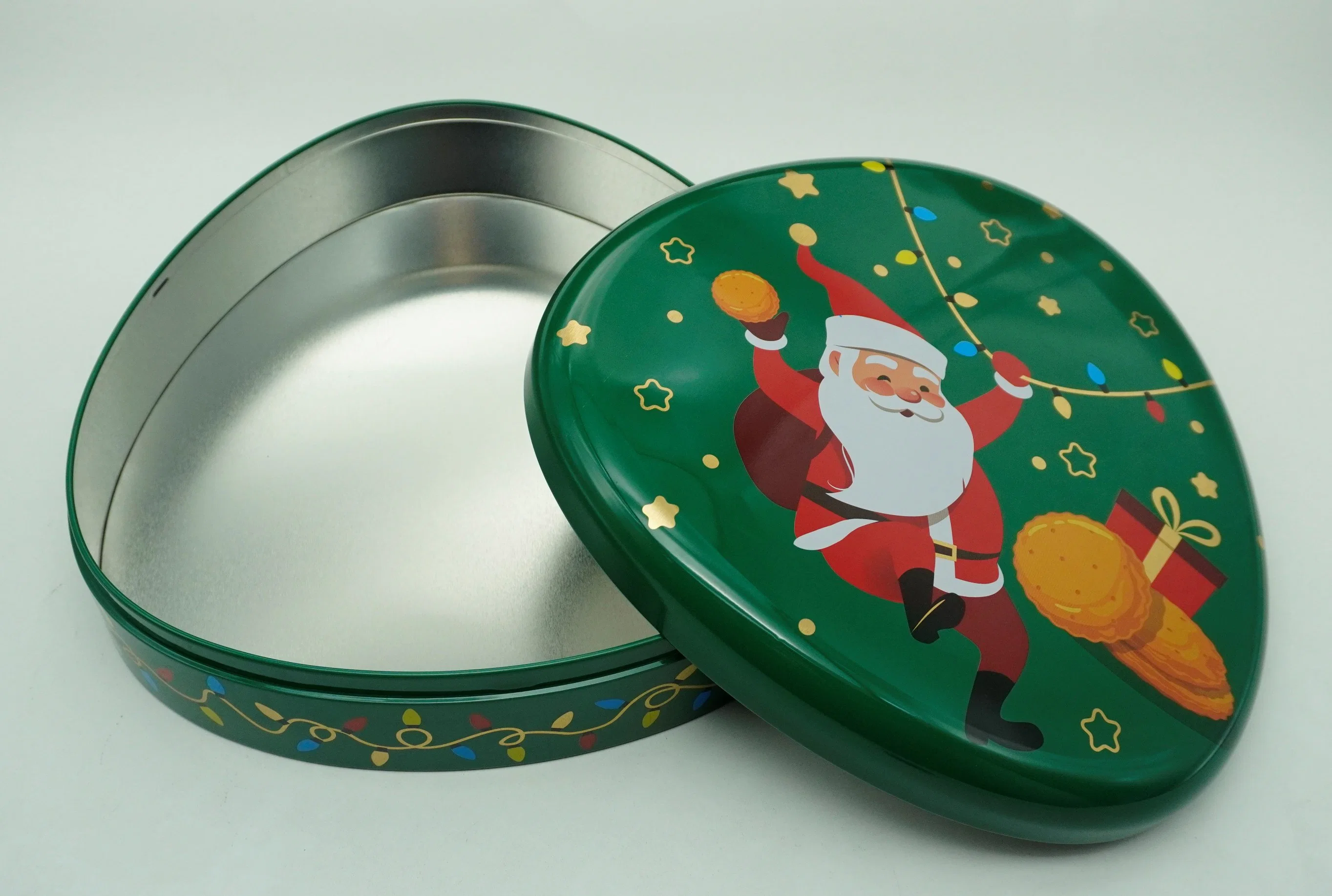 Padrão personalizado coração-dado forma irregular Chocolate Candy Valentine ′ Crianças de Natal dia-a-dia Biscoitos Gift Tin Tin CAN Tin Box grande