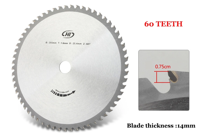 40/60t 25.5cm Tct Brush Cutter Blade for Grass and Small Trees Cutting