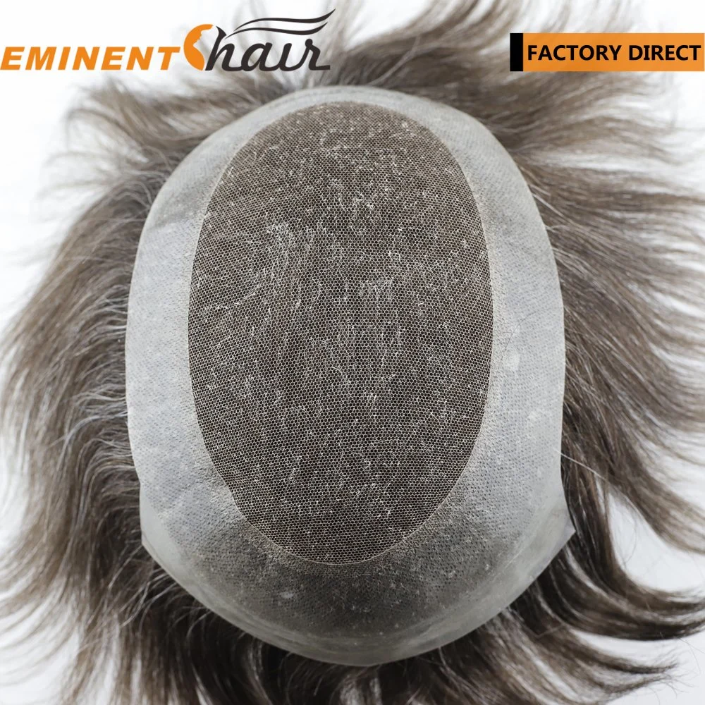 Factory Price Indian Remy Hair French Lace Toupee for Men