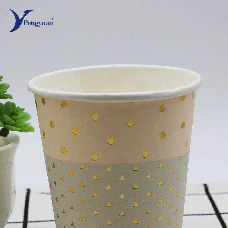 Papel recubierto de PE de taza de café de la Copa de papel Biodegradable PLA café caliente vaso de papel