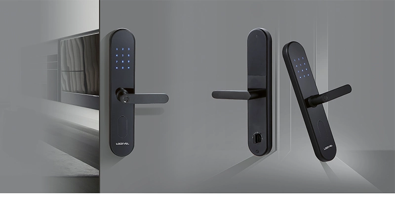 Sin llave de seguridad/contraseña/Bluetooth/Tarjeta de huellas digitales electrónicas cerradura de puerta inteligente