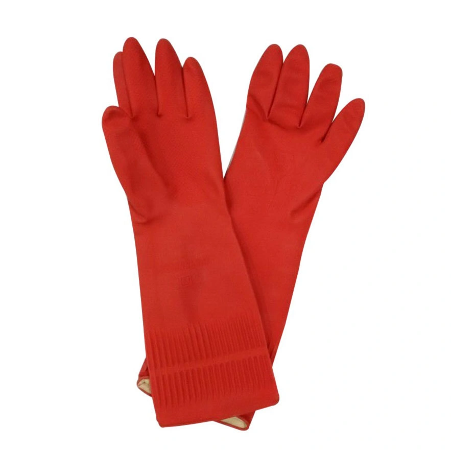 Yellow 35g-90g/Pair Waterproof Household Latex Rubber Gloves