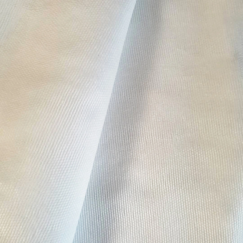 White Polyester Cotton Mesh Cloth Osnaburg Weave Fabric Wallcovering Scrim