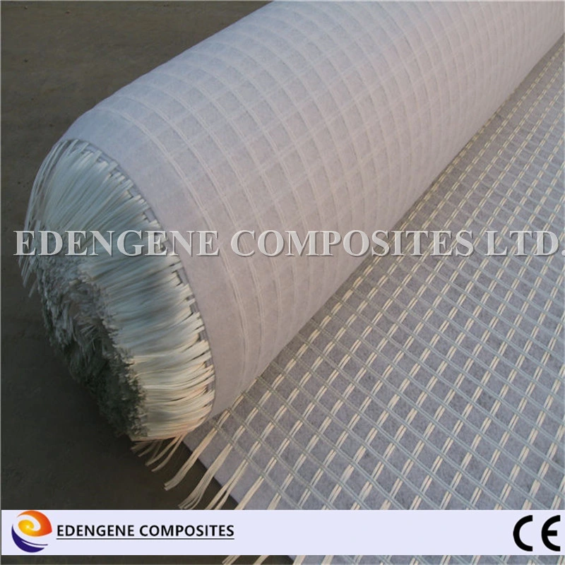 Tecido de pavimentação de composto reforçado com fibra de vidro para reforço de asfalto com CE