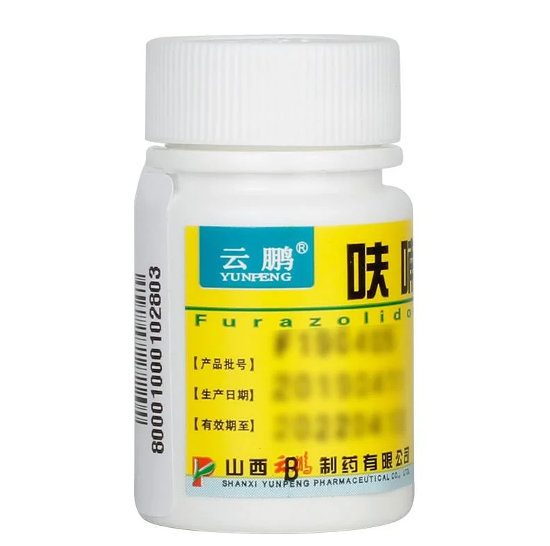 Furazolidone Tablets for Typhoid, Paratyphoid, Giardia, Trichomoniasis