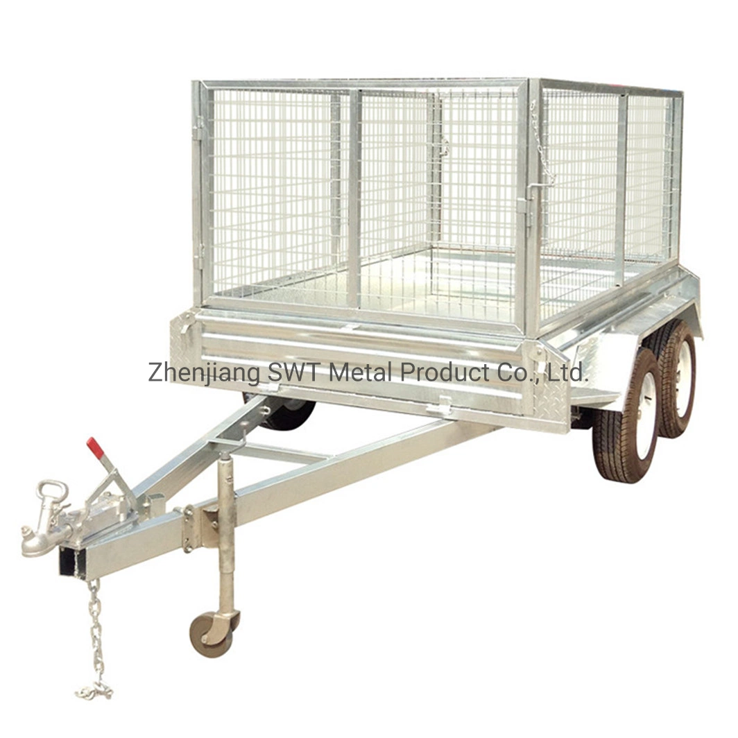 Heavy Transport Tandem Axles Box Trailer for Cow Transport