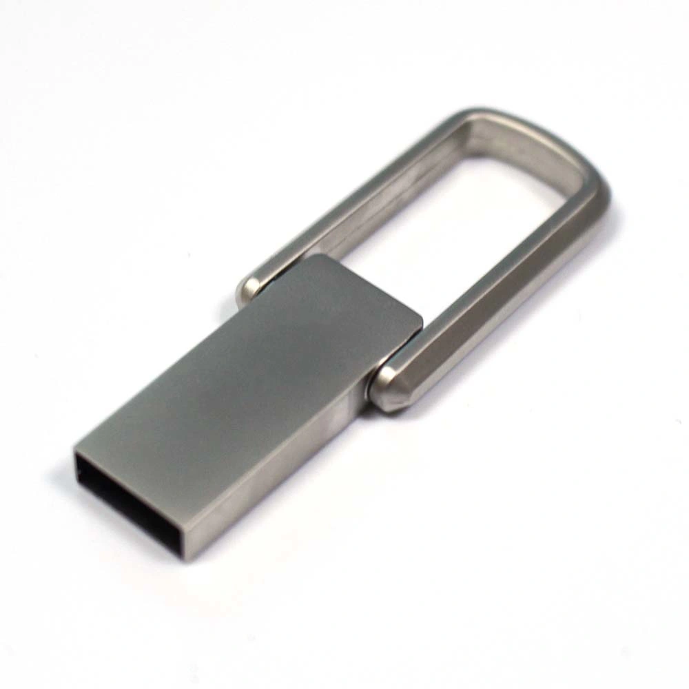 Metal Hook Flip Mini 16GB 32GB 64GB Fold Portable USB Flash Drive