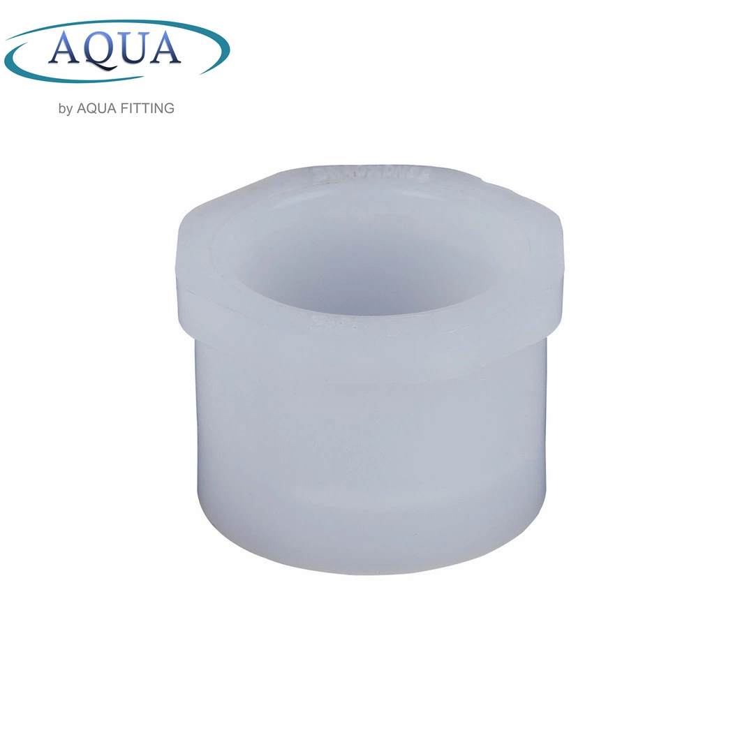 Round Flanged Plastic PVDF Bushing Sleeve for Industry